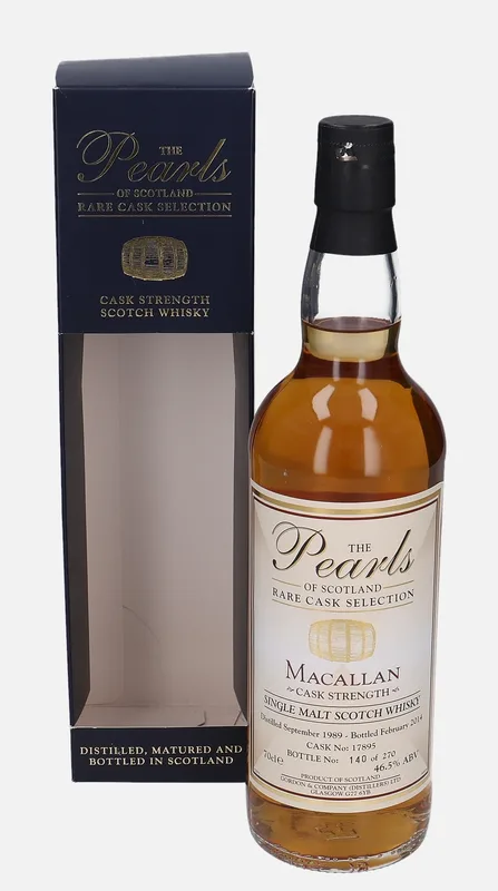 Macallan – 1989 Gordon & Company (Distillers) The Pearls of Scotland - Rare Cask Selection