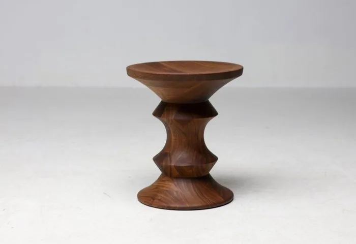 Vitra - Charles Eames - Side table - Model C - Walnut - Vitra stool model C