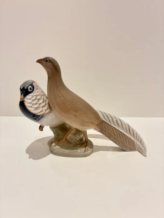 Royal Copenhagen - Christian Thomsen - Figure - Pair of Pheasants (No. 862) - Porcelain