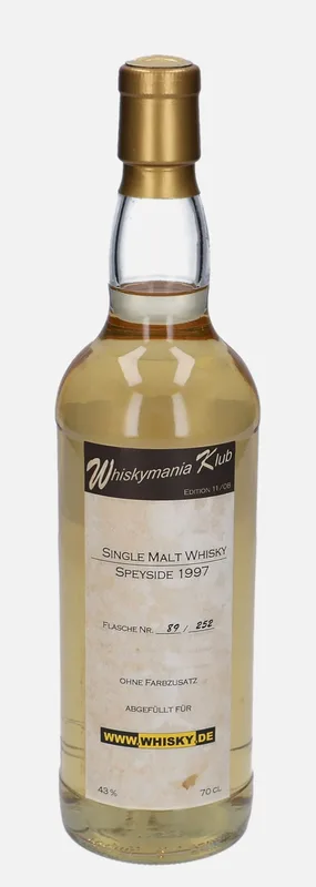Cragganmore – Speyside 1997 1997 11 Year Old Whiskymania.de Edition 11/08