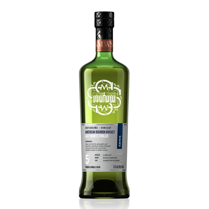 Woodinville – 5 Year Old 2017 SMWS Single New Oak Charred Barrel B8.1 Last-Minute Thriller Washington Straight Bourbon (2022) (70cl)