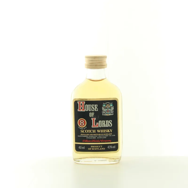 Glenforres Glenlivet House of Lords 8 Years Old (1980s Edition) Miniature