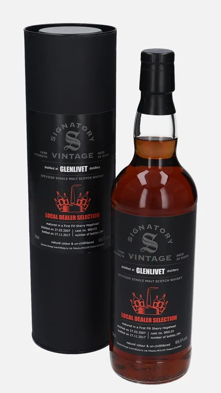 Glenlivet – 2007 10 Year Old Signatory Vintage Scotch Whisky Co. Local Dealer Selection