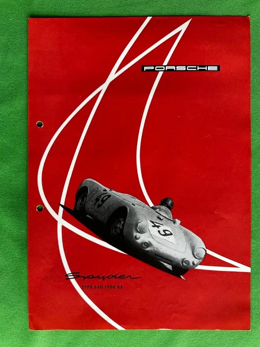 Brochure sheet - Porsche - Type 550 / 1500 RS Spyder