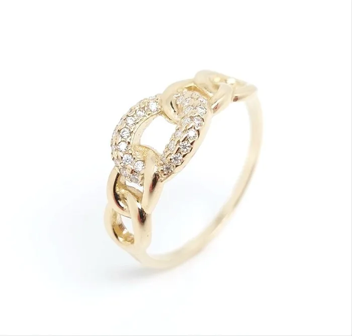 Ring - 14 kt. Yellow gold - 0.40ct. tw. Diamond (Natural) - 1.049