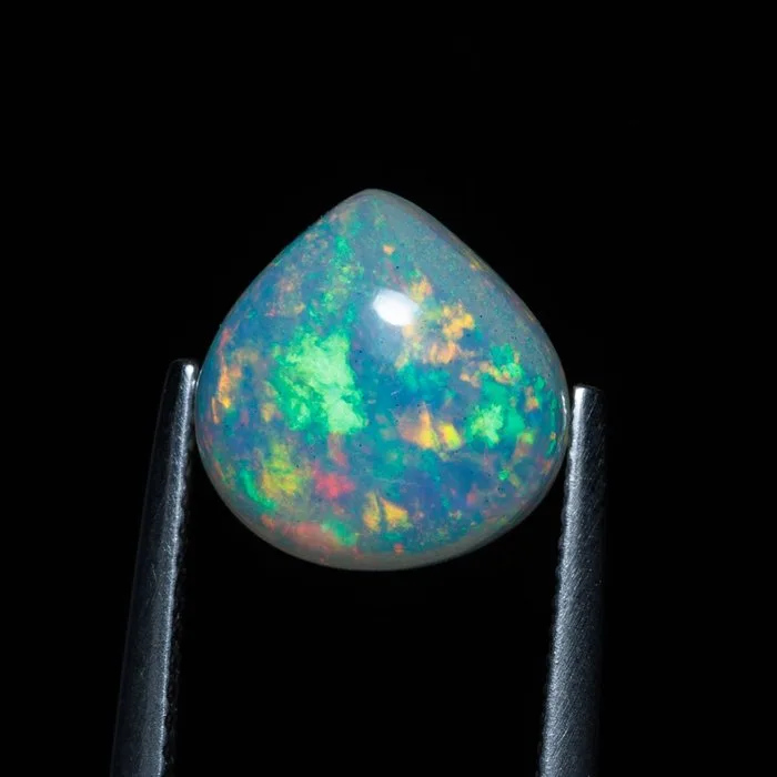 1 pcs Orange Opal - 3.62 ct - International Gemological Institute (IGI) - Play of Color
