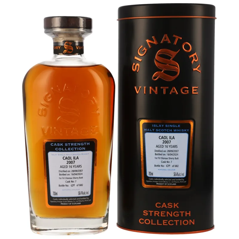 Caol Ila – 16 Year Old 2007/2024 Signatory Vintage #7