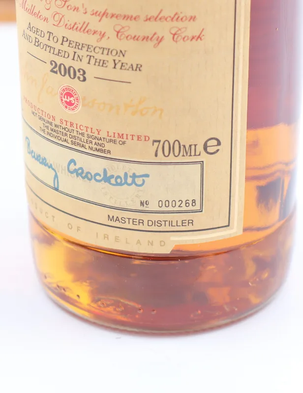 Midleton – Very Rare 2003 Bottle No. 000268