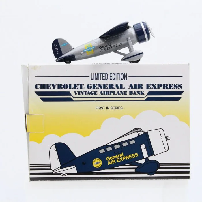 Not to scale - Model plane - Chevrolet General Air Express, vintage airplane Bank - Limited edition