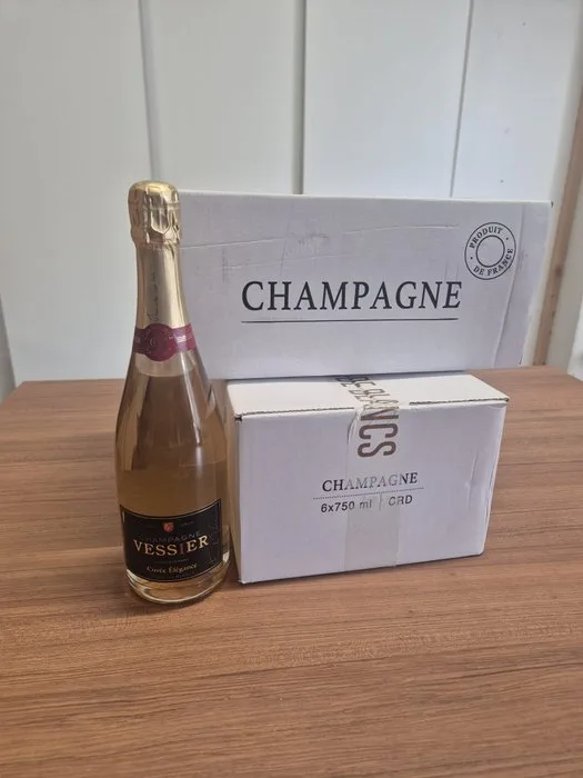 Vessier, Cuvée Élégance - Champagne Blanc de Blancs, Brut - 12 Bottles (0.75L)