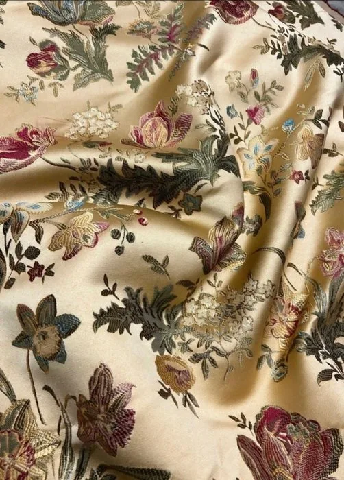 San Leucio - Upholstery fabric - 2.8 m - 2.4 m - Rich Floral Decor