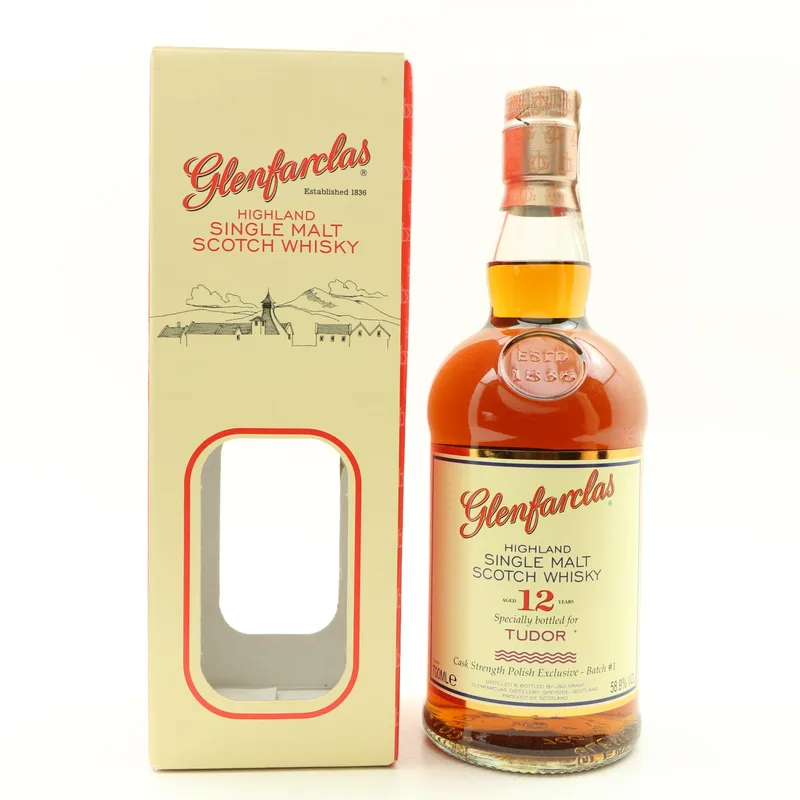 Glenfarclas – 12 Year Old Cask Strength for Tudor Poland (70cl, 58.9%)