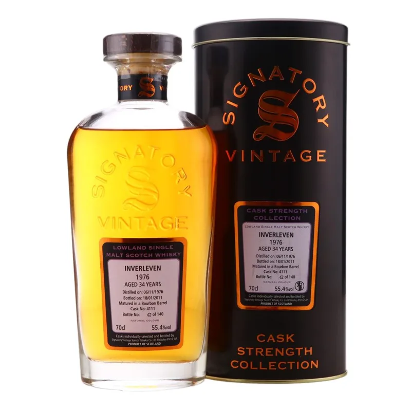 Inverleven – 1976 Signatory Vintage 34 Year Old (70cl, 55.40%)