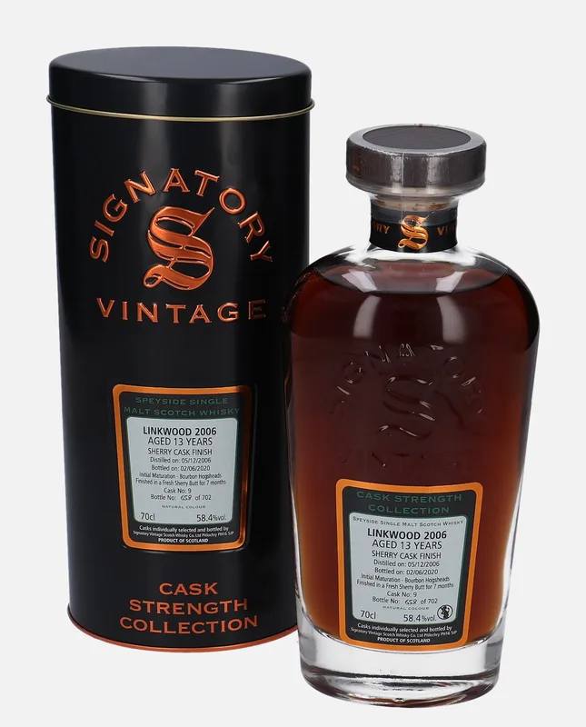 Linkwood – 2006 13 Year Old Signatory Vintage Scotch Whisky Co. Cask Strength Collection