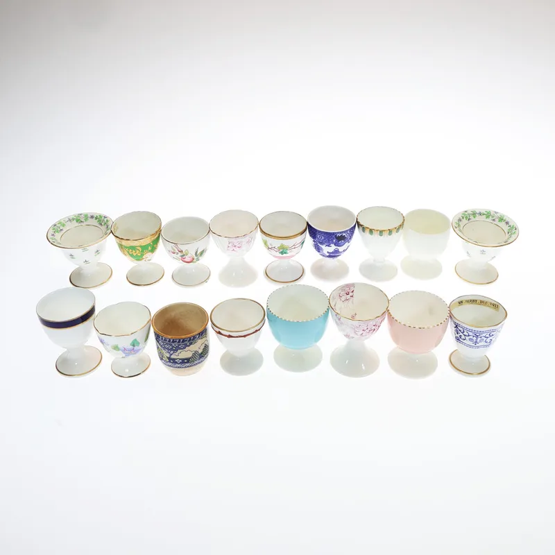 Collection of Ceramic and Porcelain Eggcups. (17)