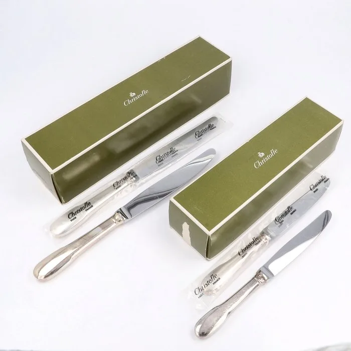 Christofle - Model Cluny - Dinermessen & Dessertmessen - Cutlery set (24) - Silverplated