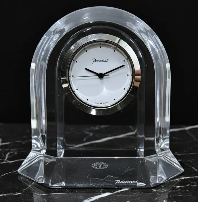 Table/desk clock - Baccarat - Crystal - 1970-1980, 1980-1990