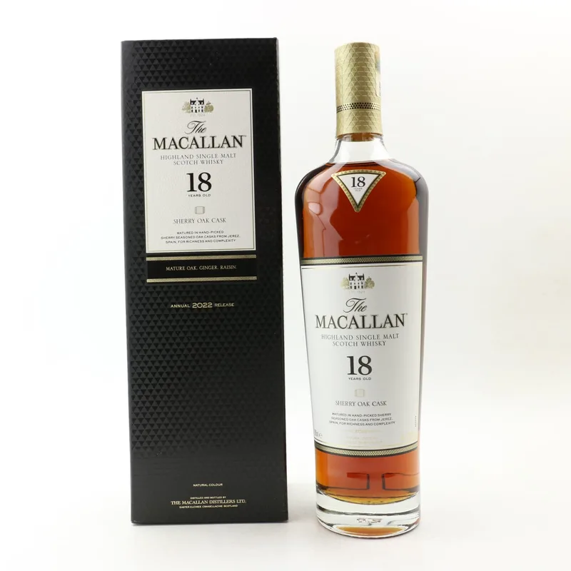 Macallan – 18 Year Old Sherry Oak 2022 Release (70cl, 43%)