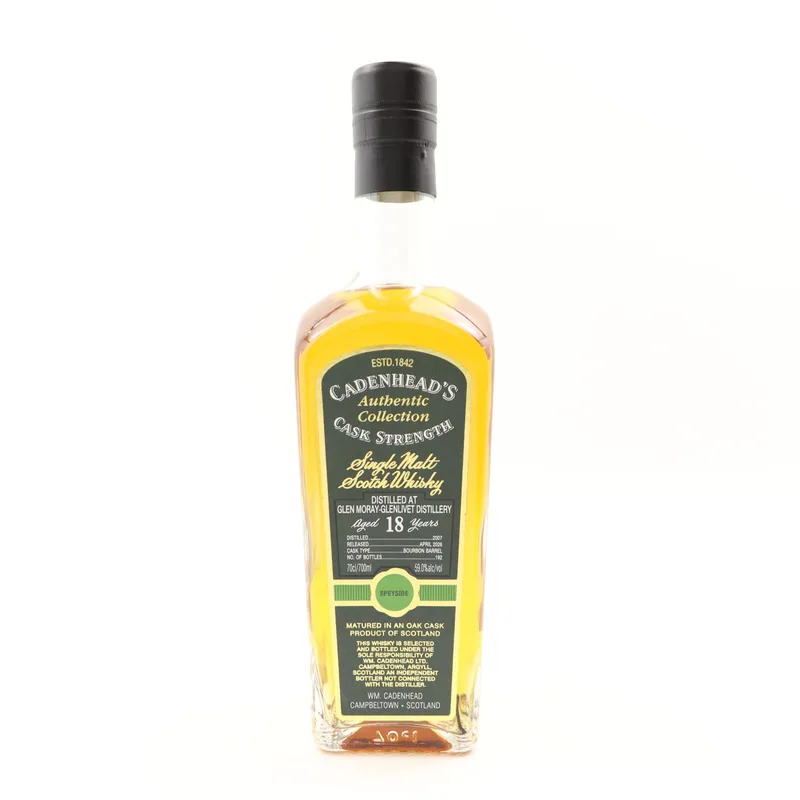 Glen Moray-Glenlivet 2007 18 Year Old Cadenhead’s (70cl, 59%)
