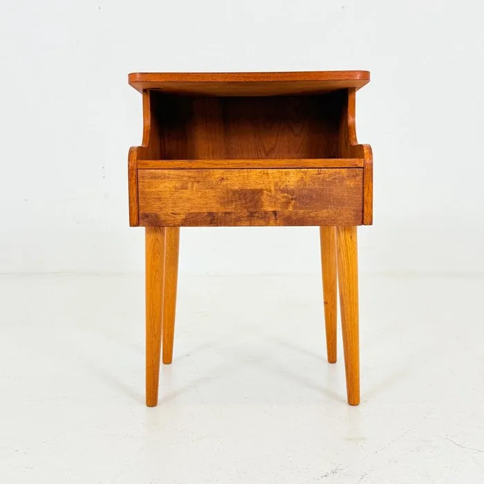 Sewing box - Teak - Vintage Side Table