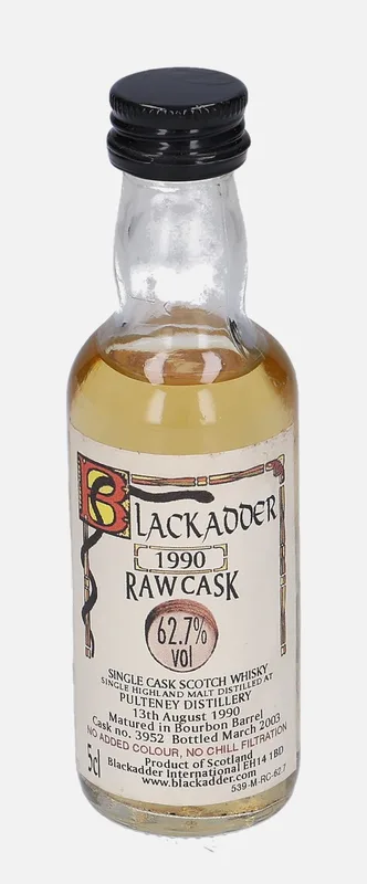 Old Pulteney – 1990 Blackadder International Raw Cask (5cl, 62.7%)