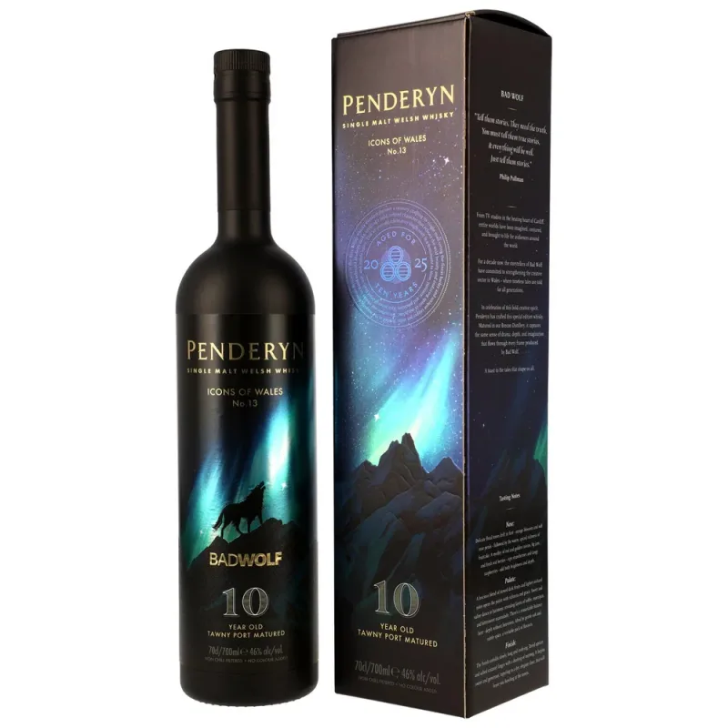 Penderyn – 10 Year Old Icons of Wales Collection Port Pipe