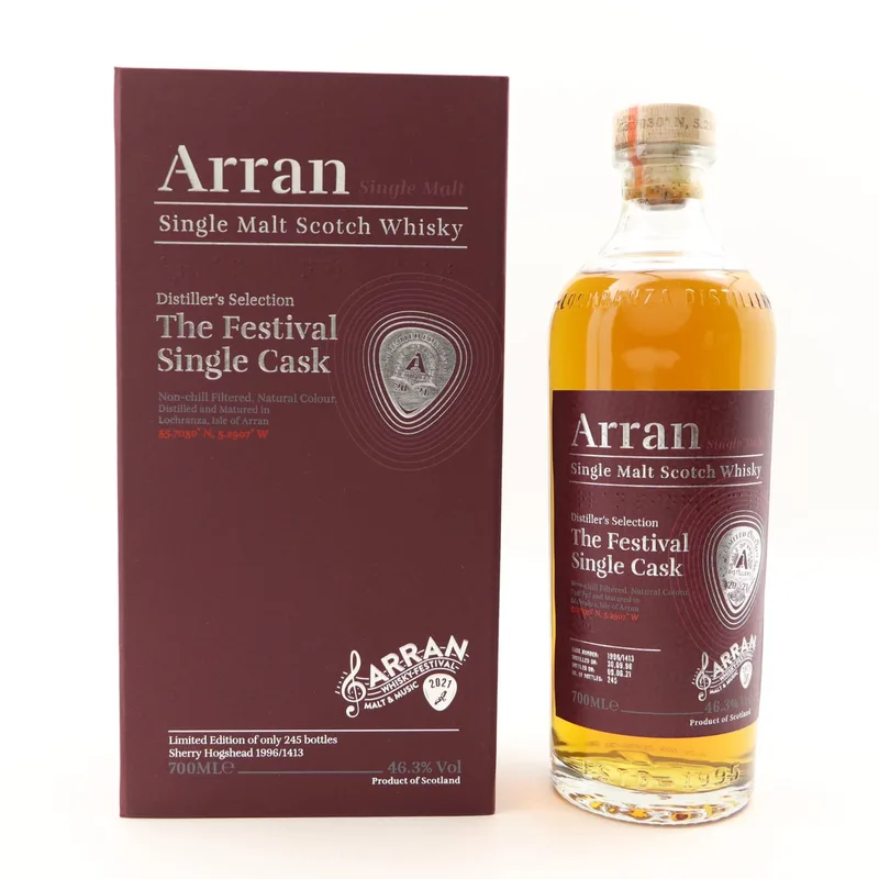 Arran – 1996 Single Cask #1413 Malt & Music Festival 2021 (70cl, 46.3%)