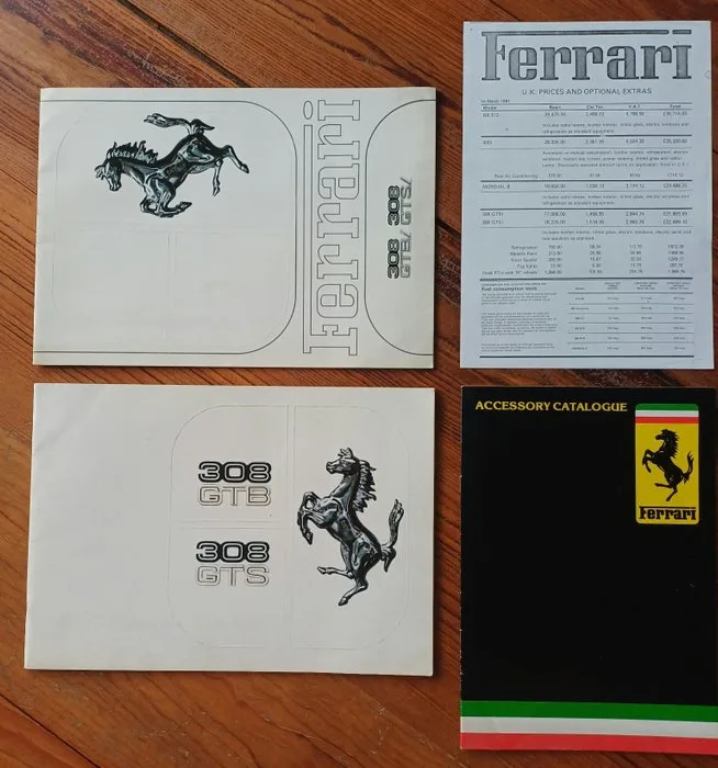 Brochure - Ferrari - 308 GTS 308GTB 308GTSi en 308GTBi - 1981