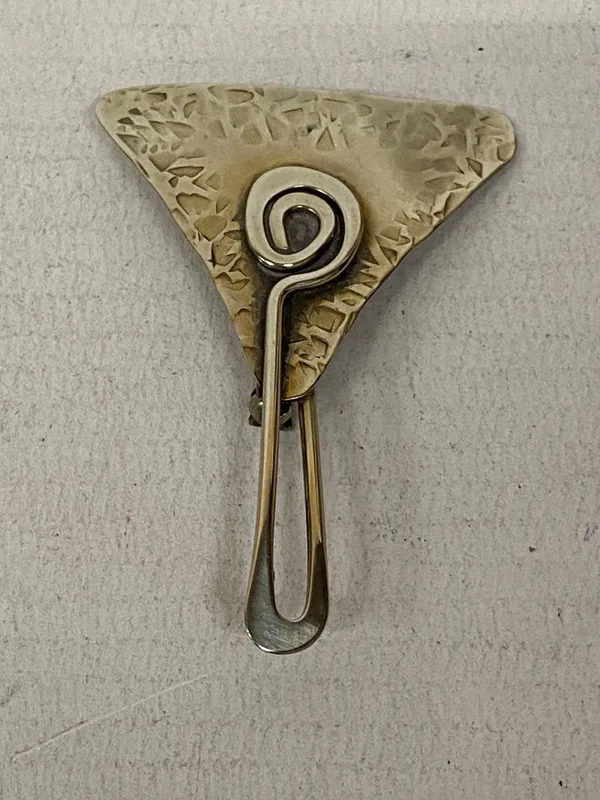 A Silver Designer Brooch