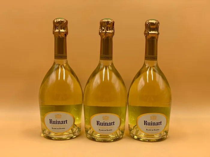 Ruinart, Brut - Champagne Blanc de Blancs - 3 Bottles (0.75L)