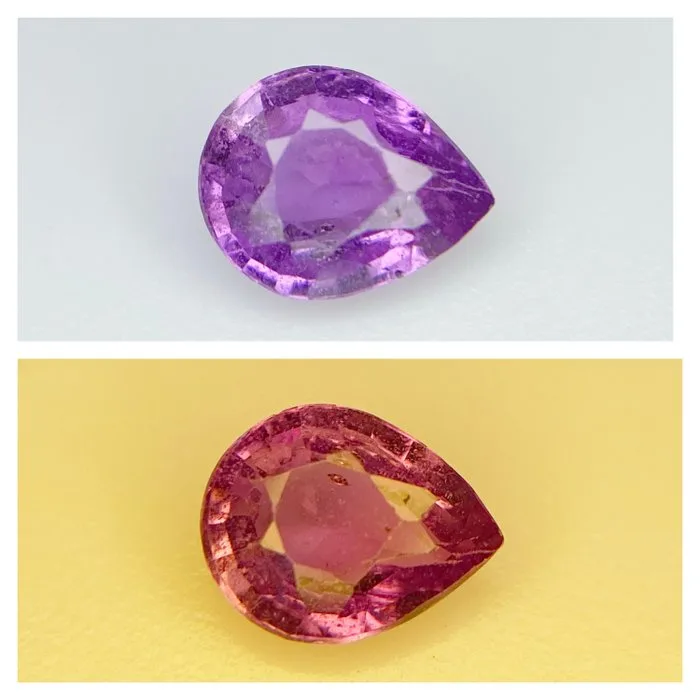 1 pcs Purple Sapphire - 1.21 ct - International Gemological Institute (IGI)