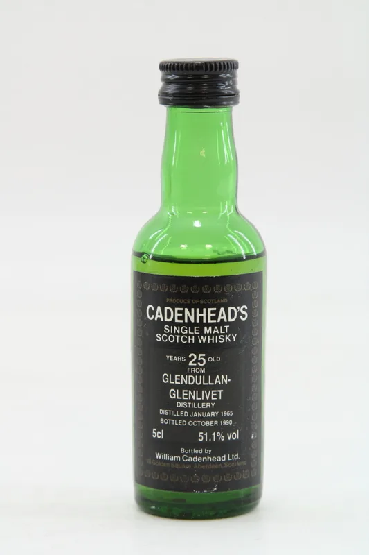Glendullan-Glenlivet - 25 Years Old - 1965 Cadenhead's - Miniature