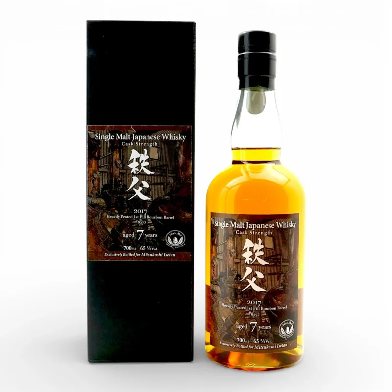 Chichibu – 7 Year Old 2017 Single Heavily Peated 1st Fill Bourbon Barrel #8273 Mitsukoshi Isetan Japan Exclusive (2025) (70cl, 65%)