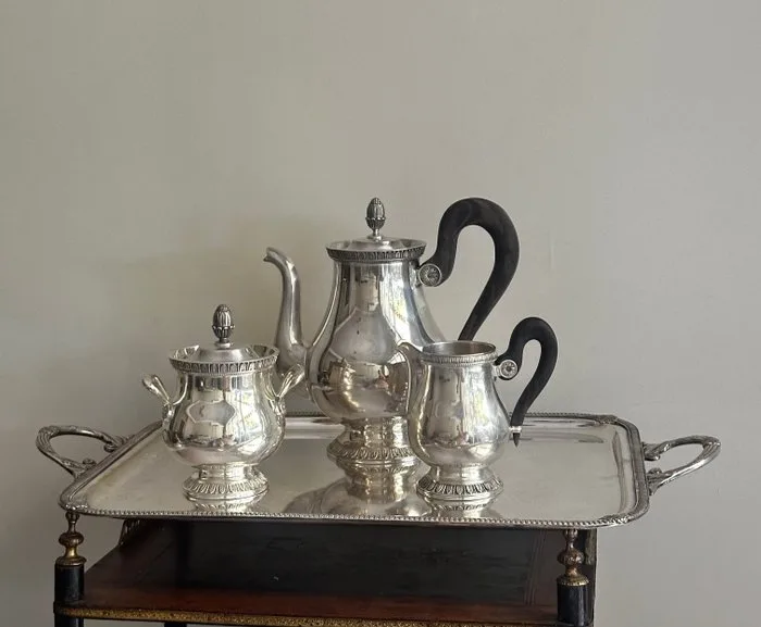 Christofle - Coffee and tea service (4) - Malmaison - Silverplated