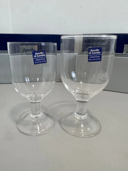 Arnolfo di Cambio - Roger Tallon - Drinking set (8) - Palladium - Crystal