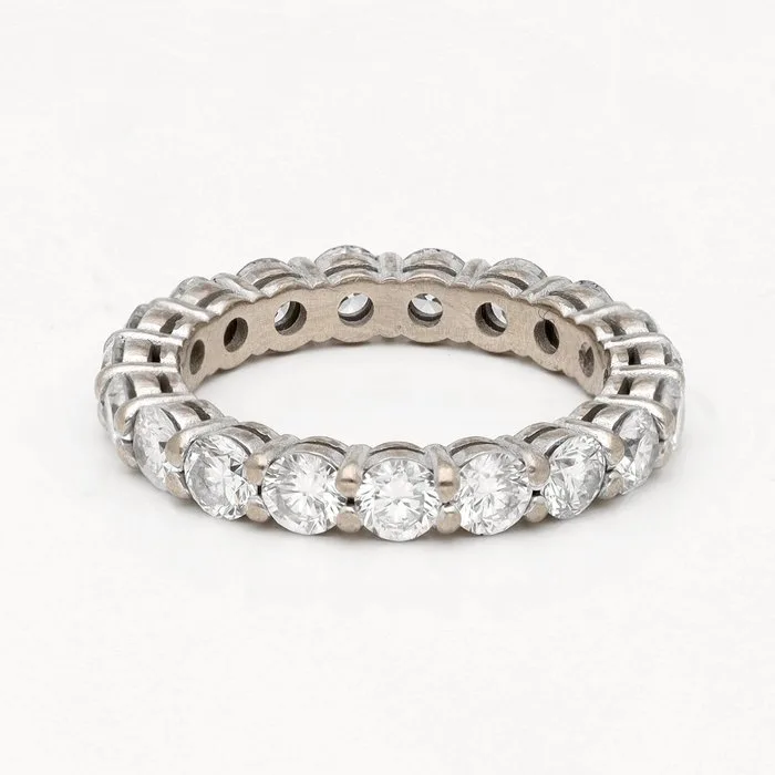 Ring - 18 kt. White gold Diamond (Natural) - Alliance
