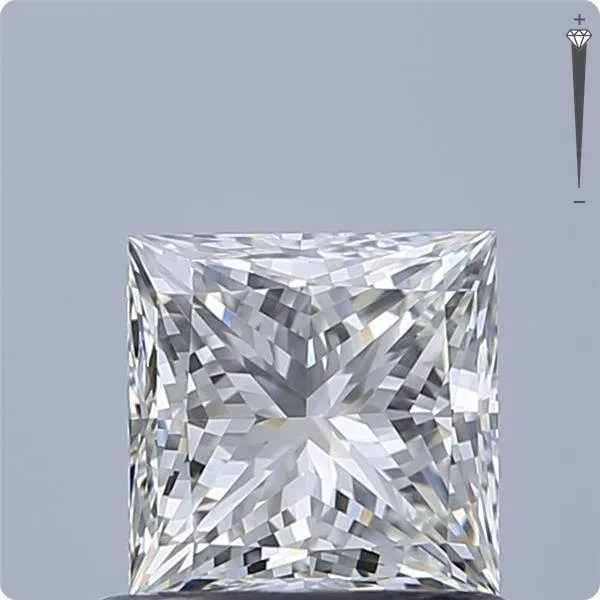 1 pcs Diamond (Natural) - 0.80 ct - Square - H - IF - International Gemological Institute (IGI) - Triple Excellent