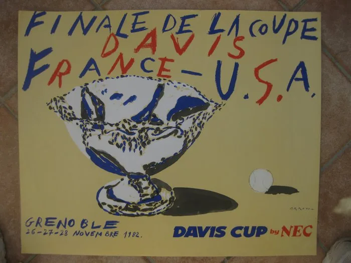 Arroyo - NEC - Finale de la Coupe Davis France - U.S.A. 1982 - 1980s