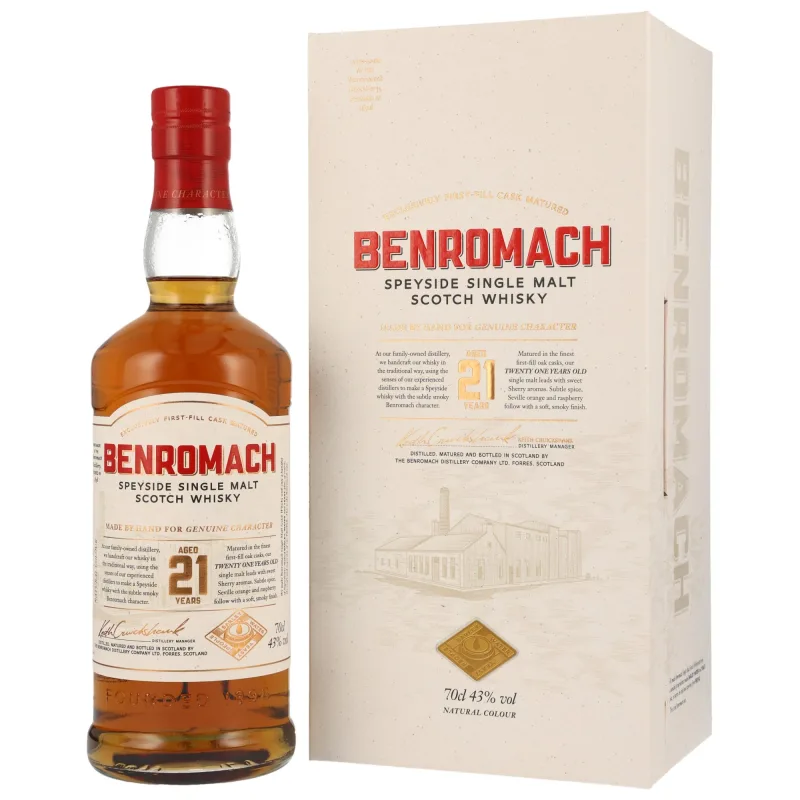 Benromach – 21 Year Old Speyside Single Malt Scotch Whisky