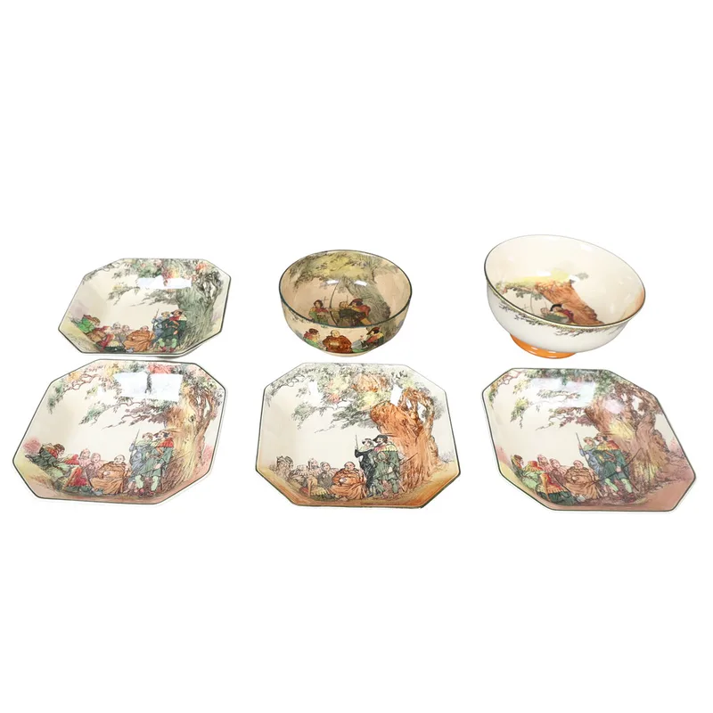 Royal Doulton 'Under the Greenwood Tree' Bowls (6)
