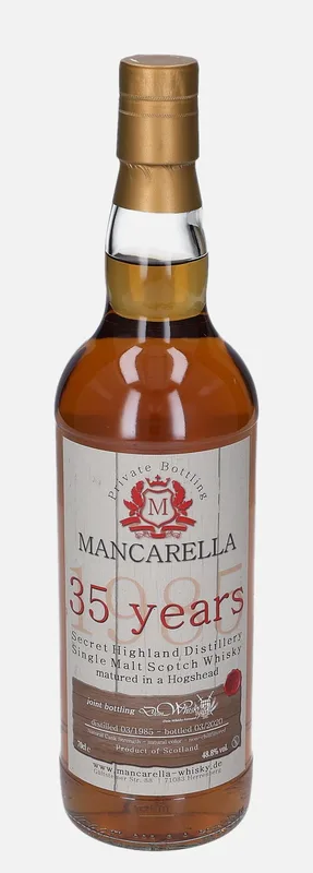 Secret Highland Distillery – 1985 35 Year Old Mancarella-Whisky.de Private Bottling