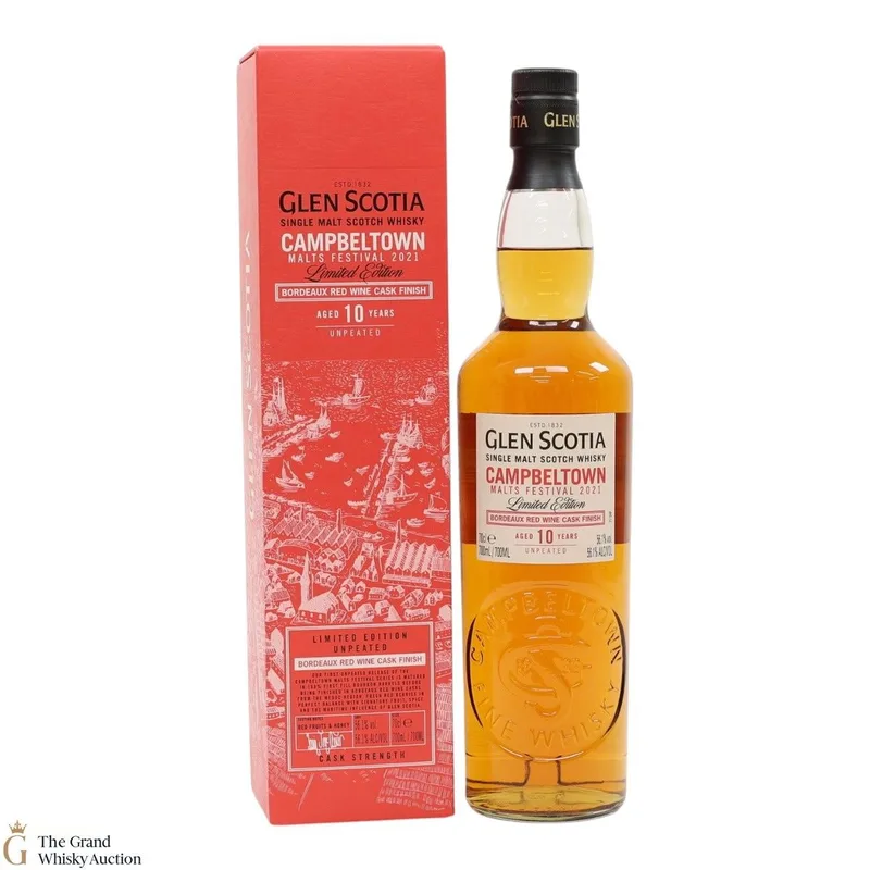 Glen Scotia – 10 Year Old - Campbeltown Malts Festival 2021 (Unpeated) (70cl, 56.1%)