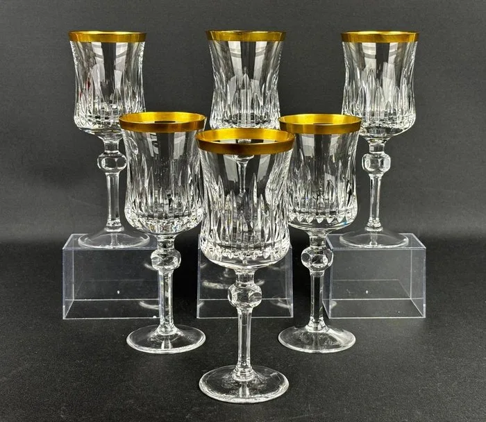 Driburg Kristall - Drinking set (6) - Crystal - wine glasses