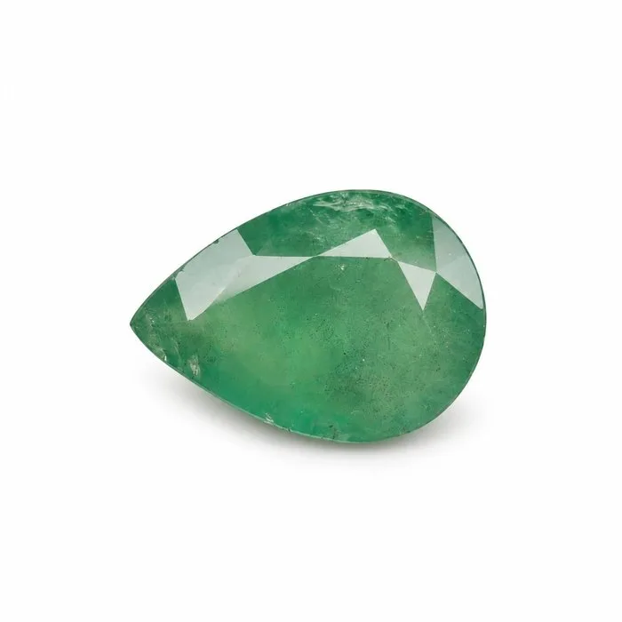 1 pcs Green Emerald - 10.10 ct - Gemological Science International (GSI) - Zambian Emerald, Minor