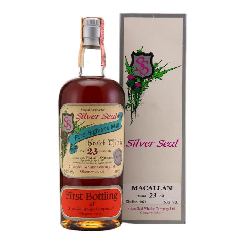 Macallan – 1977 Silver Seal 23 Year Old / First Bottling (70cl, 50.00%)