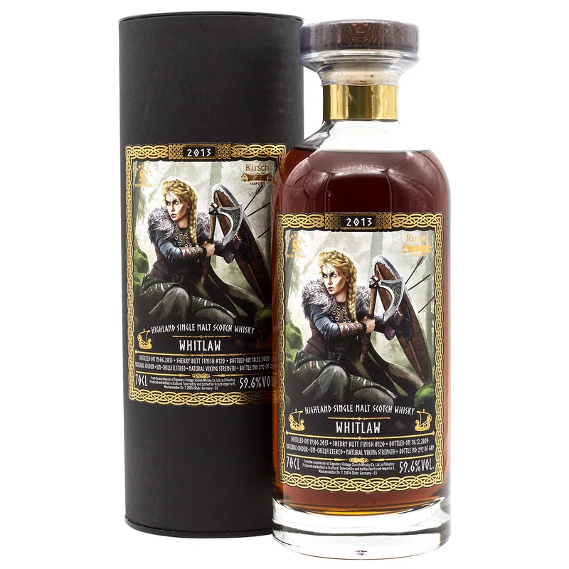 Signatory Vintage Vikings Whitlaw 7 Years Old 2013/2020 Cask 120 (70cl, 59.6%)