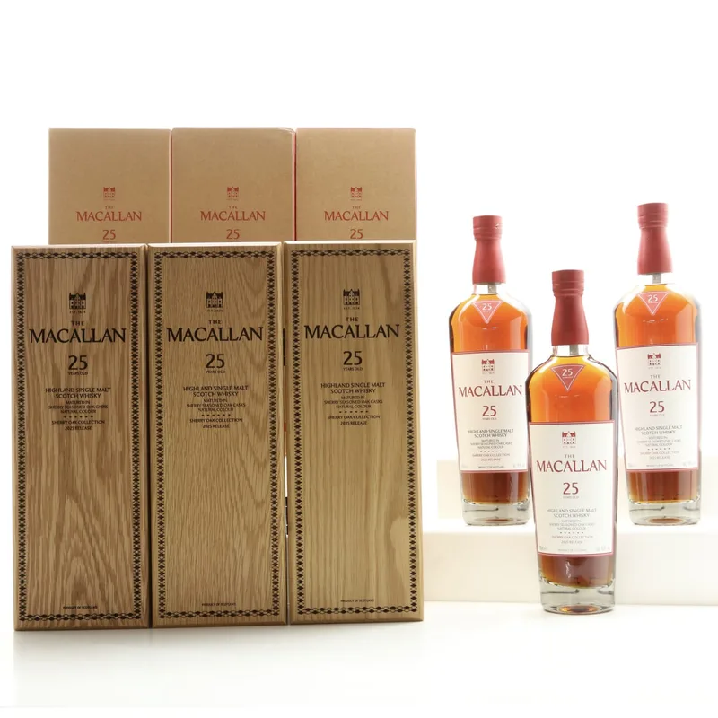 Macallan – 25 Year Old Sherry Oak 2025 Release 3 x 70cl (70clx3, 43%)