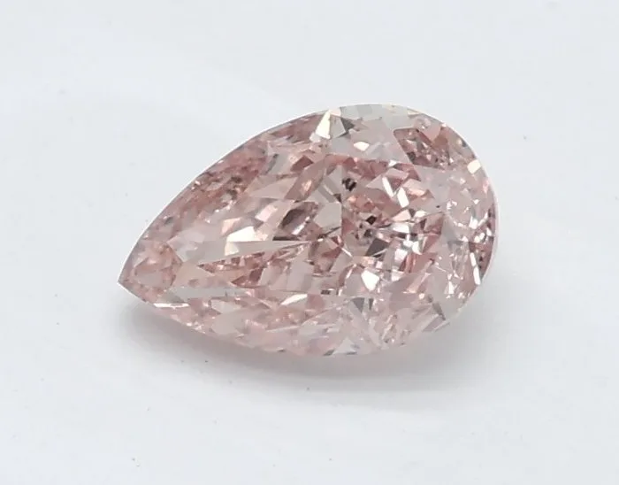 1 pcs Diamond (Natural coloured) - 0.41 ct - Pear - Fancy Brownish, Orangy Pink - VS2 - Gemological Institute of America (GIA) - Pear Modified Brilliant