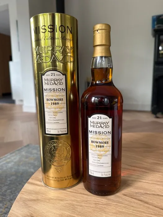 Bowmore 1989 21 years old Mission Gold Series - Murray McDavid - b. 2010 - 700ml