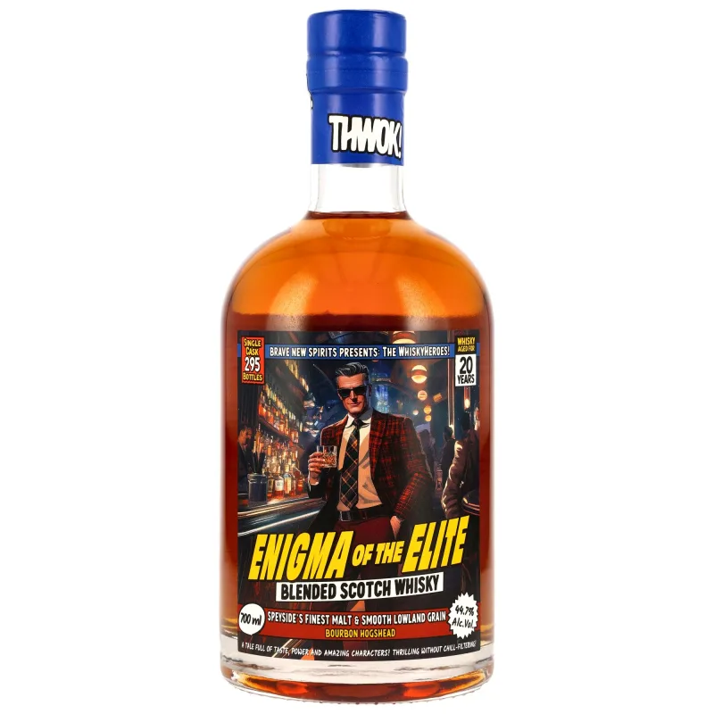 Blended Scotch Whisky 20 Year Old Whiskyheroes: Enigma of the Elite - Brave New Spirits (70cl)